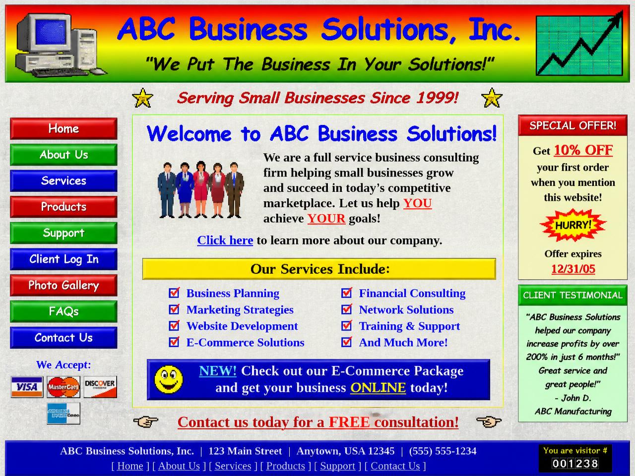 Before website voorbeeld